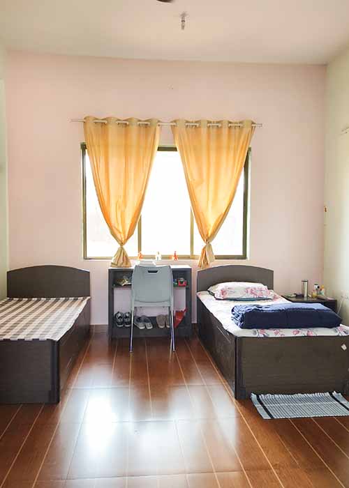 amruta-hostel-twin-sharing-accommodation-with-attached-bathroom